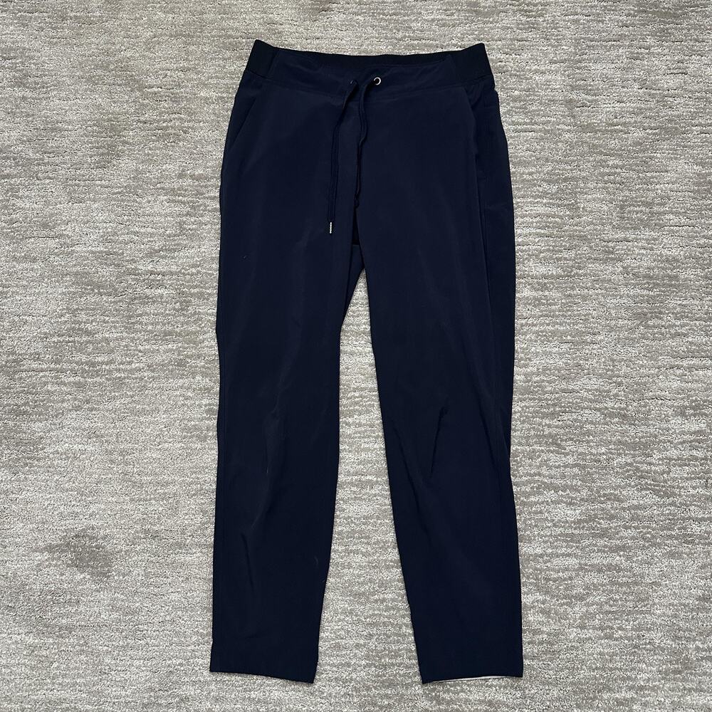 Athleta Pants Womens 6 Navy Blue Jogger Midtown Ankle Travel Work Casual